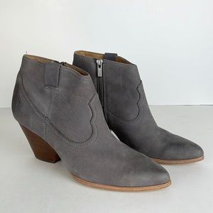Frye Rory Booties Suede Grey Size 10